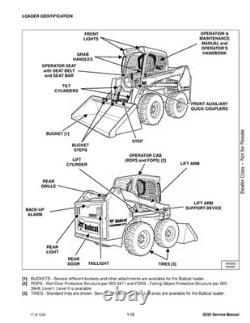 BOBCAT S550 Skid-Steer Loader Service Manual SN A3NL11001 Up 2019, FOLDOUTS