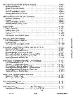 BOBCAT S550 Skid-Steer Loader Service Manual SN A3NL11001 Up 2019, FOLDOUTS