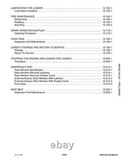 BOBCAT S550 Skid-Steer Loader Service Manual SN A3NL11001 Up 2019, FOLDOUTS