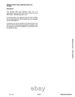 BOBCAT S550 Skid-Steer Loader Service Manual SN A3NL11001 Up 2019, FOLDOUTS