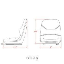 Black Seat fits Case Backhoe Loader 580C 580D 580E 580L 580M Skid Steer Loader