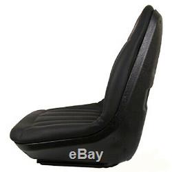 Black Seat with Tracks 6669135 fits Fits Bobcat 463 542 641 653 742 763 773 853
