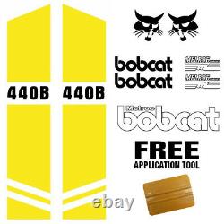 Bobcat 440B DECALS Stickers Skid Steer loader FREE DECAL APPLIACTOR, MADE IN USA