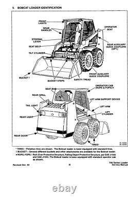 Bobcat 753 Skid Steer Loader Service Shop Repair & Parts Manual Pdf Usb