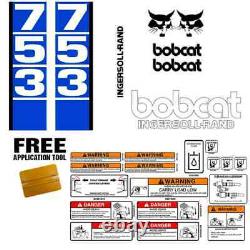 Bobcat 753 v1 Skid Steer Set Vinyl Decal Sticker bob cat MADE IN USA + FREE TOOL