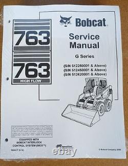 Bobcat 763 G Series Skid Steer Loader Service Manual Shop Repair Book PN 6900977