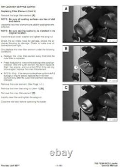 Bobcat 763 Skid Steer Loader Service Shop Repair & Parts Manual Pdf Usb