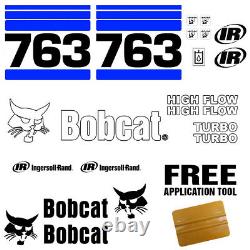Bobcat 763 v2 Skid Steer Set Vinyl Decal Sticker bob cat MADE IN USA 20 Pc Set