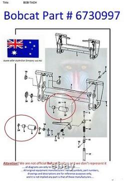 Bobcat Bobtach Pivot Pin Bush 6707180 6730997 7753 763 773 7753 853 S130 T140