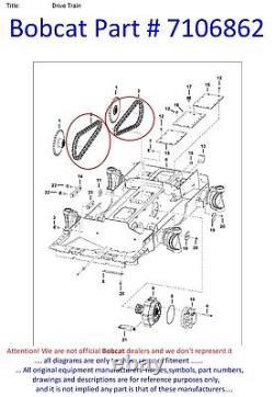 Bobcat Drive Chain 7106862 Endless 48 Pitches S220 S250 S300 S330 S630 S650 NEW