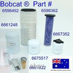 Bobcat Filter Kit 7753 S130 S150 6598362 6598492 6675517 6667352 6661248 6661022