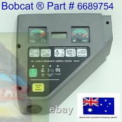 Bobcat Left Control Panel Fuel & Temp Gauge 6689754 T190 T200 T250 T300 T320