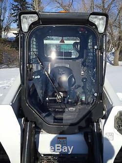 Bobcat M series S510 to S870. LEXAN Forestry Demolition Door Skid steer cab