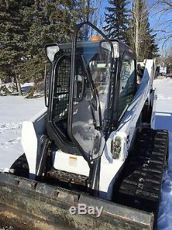 Bobcat M series S510 to S870. LEXAN Forestry Demolition Door Skid steer cab