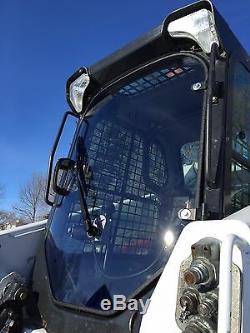 Bobcat M series S510 to S870. LEXAN Forestry Demolition Door Skid steer cab