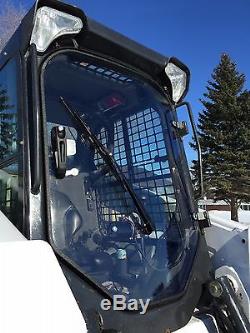 Bobcat M series S510 to S870. LEXAN Forestry Demolition Door Skid steer cab