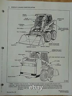 Bobcat skid steer 753 Service Manual Book 6720326 early