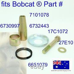Bobtach Pivot Pin Bush Kit fits Bobcat 7101078 6730997 S185 S205 S450 T110 T140