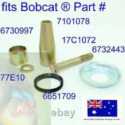 Bobtach Pivot Pin Bush Kit fits Bobcat 7101078 6730997 S185 S205 S450 T110 T140