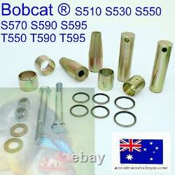 Bobtach Pivot Pin Bush Kit fits Bobcat 7135590 6730997 T550 T590 T595 Bucket End