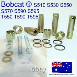 Bobtach Pivot Pin Bush Kit fits Bobcat 7135590 6730997 T550 T590 T595 Bucket End