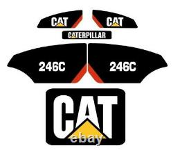CAT 246C Decals Stickers Kit Skidsteer loader FULL SET CATERPILLAR XPS High Flow
