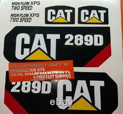 CAT 289 D Decals Stickers Kit Skid steer loader CATERPILLAR 289D Free Ship