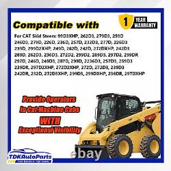 Cab Door Glass For Caterpillar Skid Steer CAT 262D3 259D3 259D 246D 249D 297D