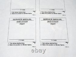 Case 75XT Skid-Steer Service Repair Shop Manual Book Brand New, Unopened
