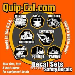 Case, Gehl, IHI, Mustang, Takeuchi Volvo Skid Loader & Mini Excavator Decal Sets