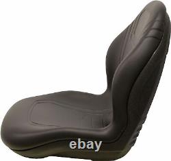 Case Skid Steer Black Bucket Seat Fits 40XT 60XT 70XT 75XT 85XT 90XT ETC