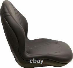 Case Skid Steer Black Bucket Seat Fits 40XT 60XT 70XT 75XT 85XT 90XT ETC