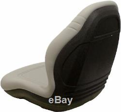 Case Skid Steer Gray Bucket Seat Fits 40XT 60XT 70XT 75XT 85XT 90XT ETC