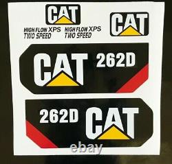 Caterpillar 262D Decal Kit cat Skid Steer stickers USA fast free shipping