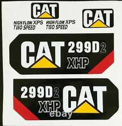Caterpillar 299D2 XHP and 299D XHP Kit cat Skid Steer stickers