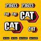 Caterpillar Cat 236d3 Skid Steer Replacment Decal Set