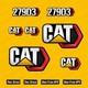 Caterpillar Cat 279d3 Skid Steer Loader Replacment Aftermarket Decal Sticker Set