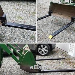 Clamp on Pallet Forks Loader Bucket 4000lb Capacity 43 Skidsteer Heavy lifting