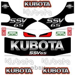 Complete Decal Kit fits Kubota SSV65 Skid Steer Vinyl Graphic Set SSV-65 US MADE