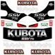 Complete Decal Kit Fits Kubota Ssv75 Skid Steer Vinyl Graphic Set Ssv-75 Us Made
