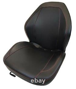 Daewo Skid Steer Black Seat with Slides 440 450 460 470 1340XL 1760XL 2060XL Ect
