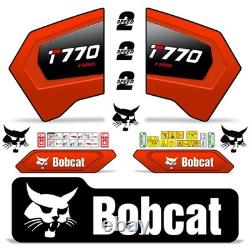 Decal Kit fits Bobcat T770 Track Skid Steer R Series + Safety Stickers FREE SHIP