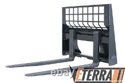 Eterra Skid Steer Pallet Forks 5500 lb. Fits Bobcat, Caterpillar & More