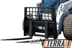 Eterra Skid Steer Pallet Forks 5500 lb. Fits Bobcat, Caterpillar & More