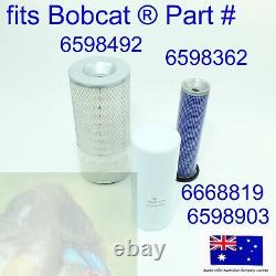 Filter Kit for Bobcat 6598362 6598492 6668819 641 643 645 741 743 743B 743DS 843