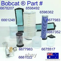 Filter Kit for Bobcat S150 S160 S175 S185 S205 Air Oil Fuel Hydraulic Cabin Cab