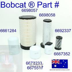 Filter Service Kit Fits Bobcat S185 S205 T180 T190 V2607T Fuel Oil Air Hydraulic