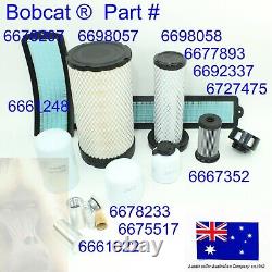 Filter Service Kit For Bobcat A300 S220 S250 Hydraulic Fuel Oil Air Cabin V3800