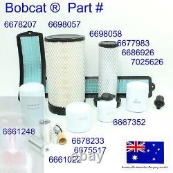 Filter Service Kit For Bobcat S185 S205 V2607T Hydraulic Fuel Cabin Oil Air