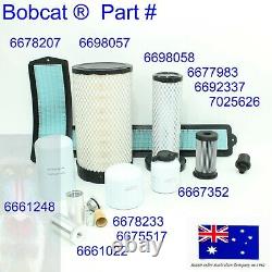 Filter Service Kit For Bobcat S185 S205 V2607T Hydraulic Fuel Cabin Oil Air